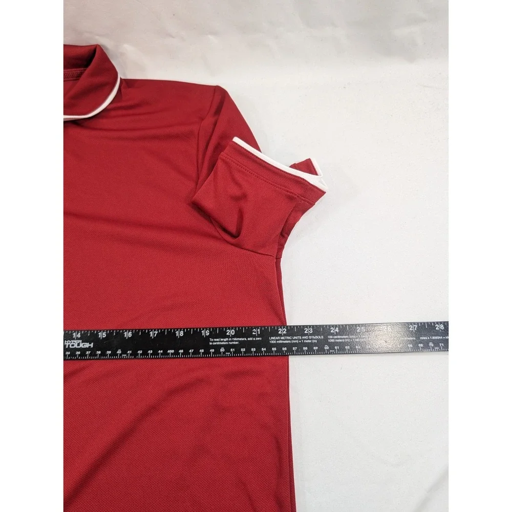 Oklahoma Sooners Golf Team Polo Shirt Mens  Large Red‎ Nike Dri Fit Short Sleeve